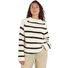 Tommy Hilfiger Damen Cardigans Tommy Hilfiger Relaxed Fit Pullover mit Perlfangmuster BRETON CALICO DESERT SKY