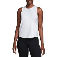 Nike Hvite Singleter Nike Women's One Classic Dri-FIT Tank Top - White/Black