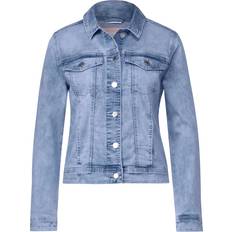 Blau - Damen Jacketts Street One Blazer QR Denim-Jacket,bleach bunt