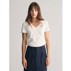 Gant Damen T-Shirts Gant Women Shield V-Neck T-Shirt