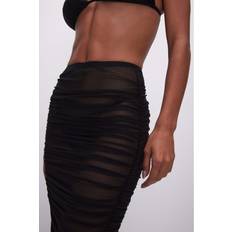 XXL Skirts Good American Mesh Ruched Skirt