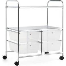 Costway 4 Drawers Rolling Cart