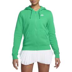 Nike Sportswear Club Fleece Women's Full-Zip Hoodie - Stadium Green/White