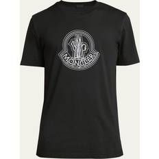 Moncler Herre Overdeler Moncler Black Graphic T-Shirt