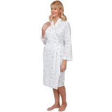 Dame Morgenkåper & Badekåper Marlon Womens/Ladies Bella Floral Print Dressing Gown 20-22 UK Blue