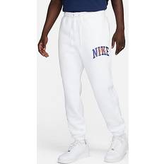Nike L - Men - White Pants & Shorts Nike Men's Club Fleece Cuffed Pants in White, FV4453-100