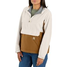 Clothing Carhartt Women's Rain Defender Loose-Fit Lightweight Packable Anorak, Small, Brown