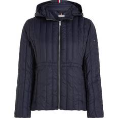 Tommy Hilfiger Dame Ytterklær Tommy Hilfiger Dun jakke Feminine LW Down Jacket Blå