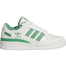 Adidas Kid's Forum Low CL Shoes - Cloud White/Preloved Green/Preloved Green
