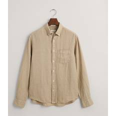 Gant Herre Skjorter Gant Regular Fit Garment-Dyed Linen Shirt