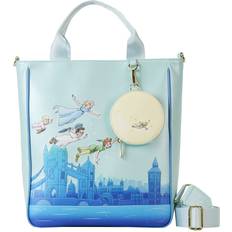 Bags Loungefly Peter Pan You Can Fly Glow Tote Bag blue