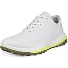 Ecco Herre Golfsko ecco LT1 Golf Shoes White/Yellow 132264-01007 UK 12.5 Regular Fit
