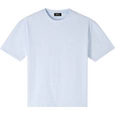 Velvet T-shirts & Tank Tops A.P.C. New Joachim short-sleeved t-shirt bleu_ciel_chine