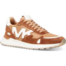 Michael Kors 42 Laufschuhe Michael Kors Men's Miles Mk Logo Lace-Up Running Sneakers Pale Peanut Multi
