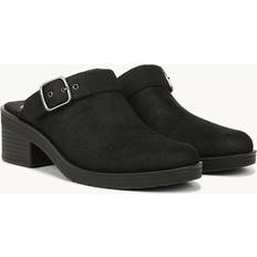 Synthetik Holzschuhe Bzees Open Book Clog Shoes Black Fabric 12.0