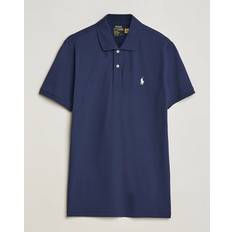 Ralph Lauren Bekleidung Ralph Lauren Polo Tailored Fit Poloshirt mit Label-Stitching in Marineblau, Größe