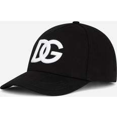 Dolce & Gabbana Herren Caps Dolce & Gabbana Cotton baseball cap with DG embroidery black