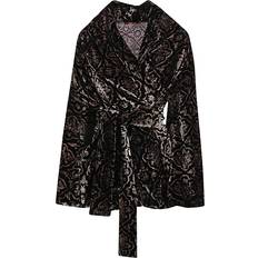 Velvet Cardigans OBIDI Velvet cardigan BLACK