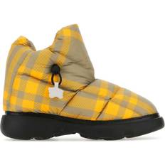 Burberry Men Boots Burberry Printed Polyester Pillow Check Ankle Boots