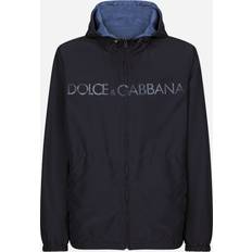 Dolce & Gabbana Men Jackets Dolce & Gabbana Reversible jacket with hood navy_blue