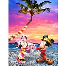 Diamond Painting Mickey Diamond Art Minnie Diamond Painting Mouse Disney Diamond Art DIY 5D Diamond Painting Kits for Adults and Kids 12x16 inch