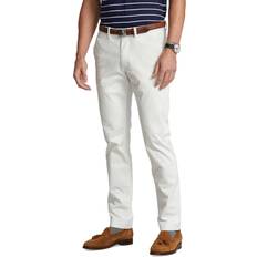 Polo Ralph Lauren Men - White Pants Polo Ralph Lauren Men's Stretch Slim Fit Chino Pants Deckwash White