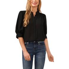 M Blouses CeCe Puff Sleeve Button-up Shirt