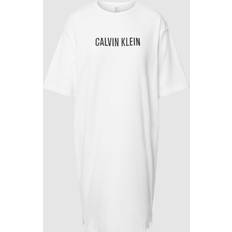 Dame - Hvite Nattkjoler Calvin Klein S/S Nightshirt White