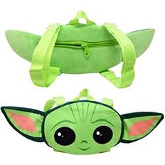 Fast Forward Star Wars The Child Baby Yoda Head Shaped Plush Backpack 14-16"