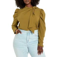 Blouses Eloquii Eloquii Women Plus Drape Front Blouse