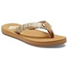 Beige - Dame Flip-Flops Roxy Flip flops PORTO RAFFIA II Beige