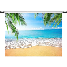 YYOJ GYA Tropical Beach Backdrop