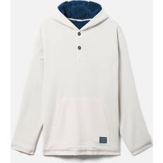 L - Men Capes & Ponchos Hurley Modern Surf Poncho Sherpa Long Sleeve Hoodie Bone