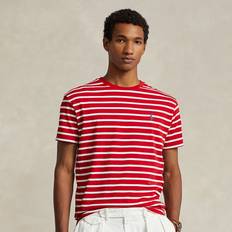 Polo Ralph Lauren White Clothing Polo Ralph Lauren Classic Fit Striped Jersey T-Shirt in RL 2000 Red/White