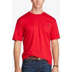 Polo Ralph Lauren Red T-shirts Polo Ralph Lauren Men's Big & Tall Classic-Fit Pocket Crewneck T-Shirt, Red