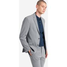 Outerwear Kenneth Cole Reaction Men's Techni-Cole Suit Separate Slim-Fit Suit Jacket Light Grey