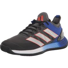 Beige - Men Racket Sport Shoes adidas Men's Adizero Ubersonic Tennis Shoes Clay Grey/Red