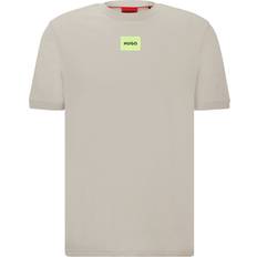 Hugo Boss Diragolino Logo Label T-shirt - Light/Pastel Grey