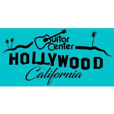 Guitar Center Guitar Center Hollywood Sign Color Sticker Wall Decor