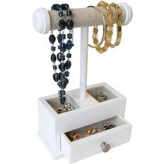 Jewelry Stands Mele & Co Mini Ivy Open Display Jewelry Organizer, White finish