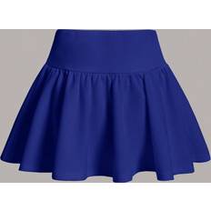 Shein Blue - Women Skirts Shein Knit Women's Wave Hem Midi Skirt