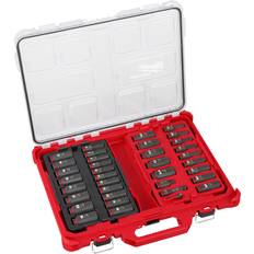 Milwaukee SHOCKWAVE Impact-Duty Drive Metric SAE Deep Well Impact PACKOUT Socket Set 36-Piece Socket Bit