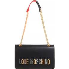Love Moschino Colorful Logo Shoulder Bag - Black