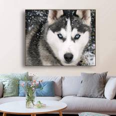 dsajgker Black White Husky Dogs Animals Posters Prints Paintings