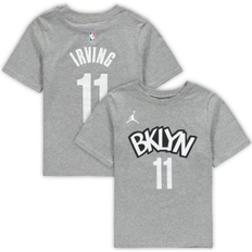 Jordan Preschool Brand Kyrie Irving Gray Brooklyn Nets Statement Edition Name & Number T-Shirt