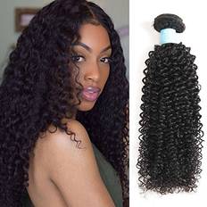 BLY 7A Mongolian Kinky Curly Human Hair Bundle 20 inch Black 3-pack