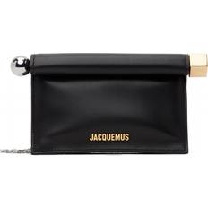 Konvoluttvesker Jacquemus Womens Black La Petite Pochette Rond Leather Clutch bag