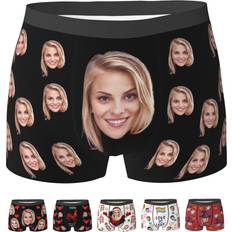 Clothing Custom Boxers for Men Boyfriend Husband Father, Personalized Face Underwear with Picture Customized Funny Boxers for Men Birthday Father's Day Valentine's Day Gifts for Him,Medium