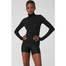 Turtleneck Sweaters - Women Alo Yoga Women's Alosoft Go See Turtleneck, Black
