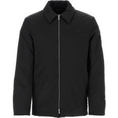 Ferragamo Men Outerwear Salvatore Ferragamo Salvatore Ferragamo Man Black Stretch Nylon Padded Jacket